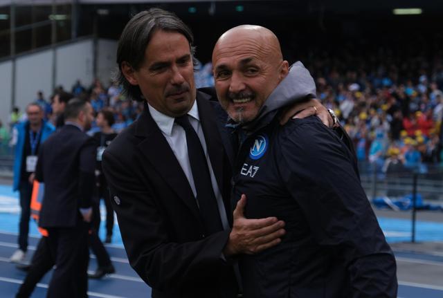 Luciano Spalletti e Simone Inzaghi (foto Lapresse)