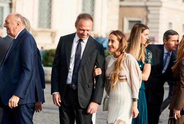 Arianna Meloni e Francesco Lollobrigida