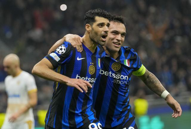  Mehdi Taremi e Lautaro Martinez (foto Lapresse)