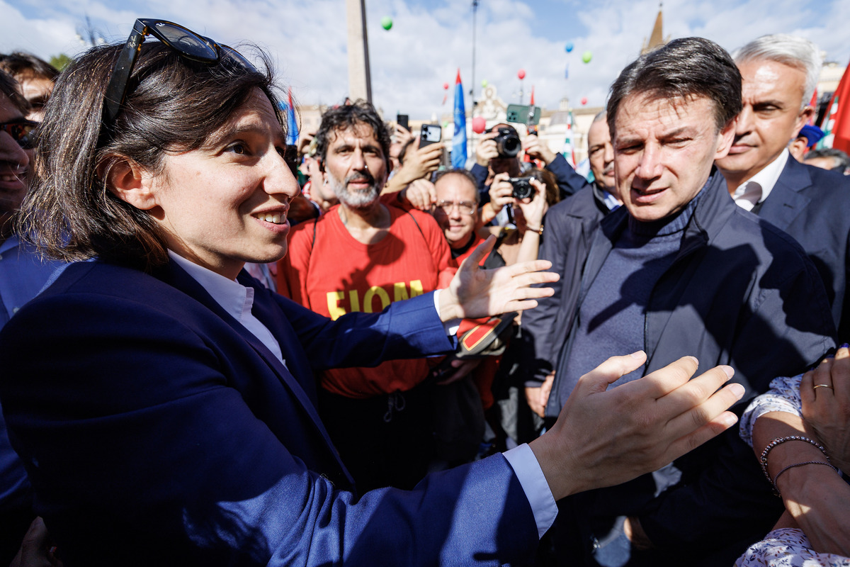 Elly Schlein -  Giuseppe Conte