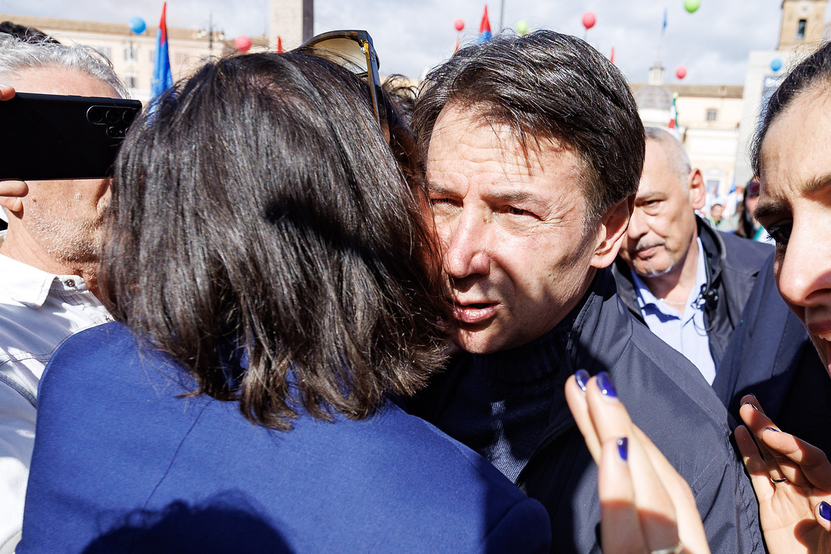 Elly Schlein .  Giuseppe Conte