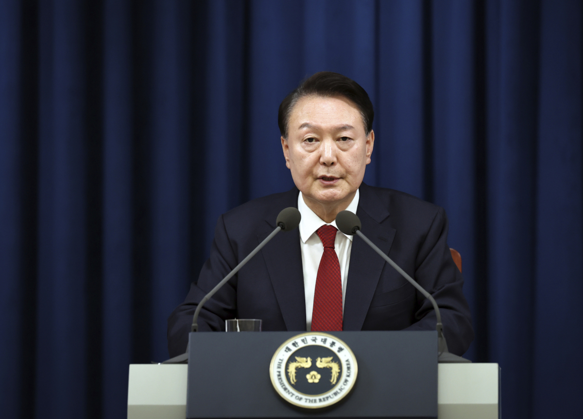 Yoon Suk Yeol, il presidente della Corea del Sud che ha tentato il golpe (Foto Lapresse)