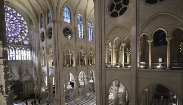 Notre Dame restaurata (Foto Lapresse)