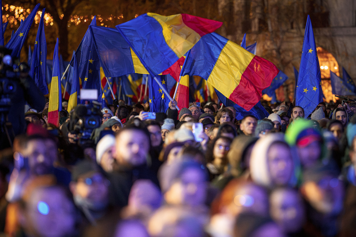 comizio elettorale Romania