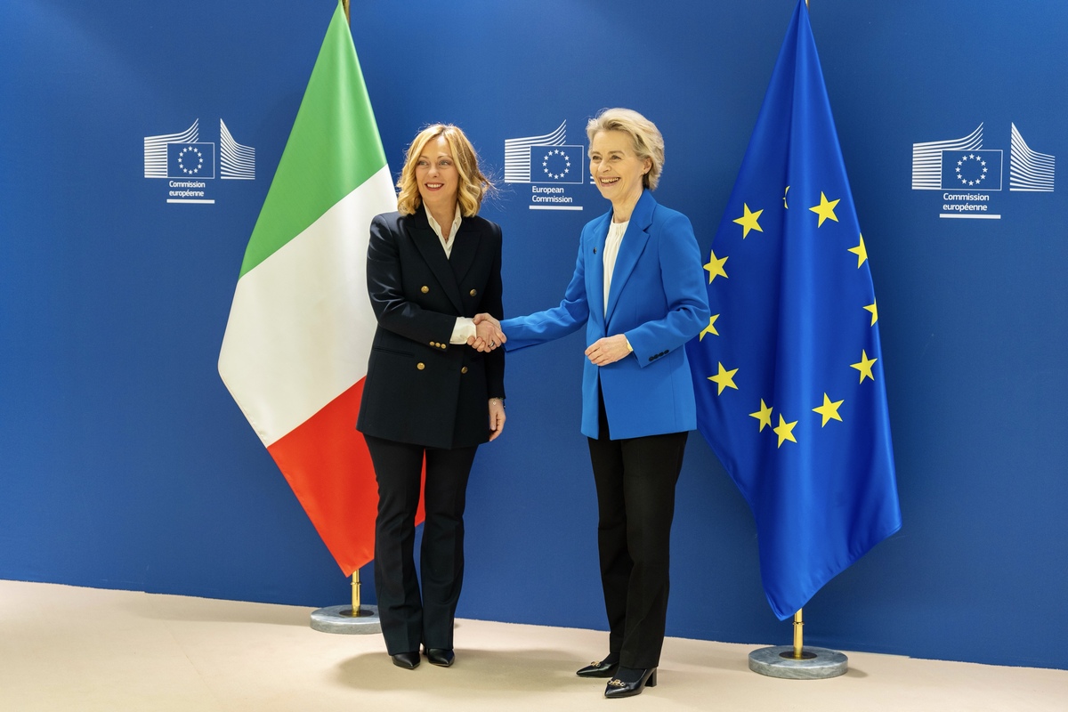 Presidente del Consiglio Giorgia Meloni incontra il Presidente della Commissione europea Ursula von der Leyen