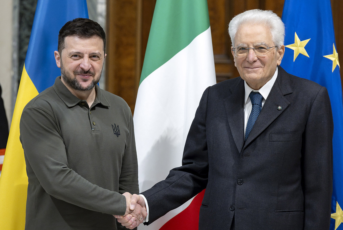 Il Presidente Sergio Mattarella riceve il Presidente d’Ucraina Volodymyr Zelensky