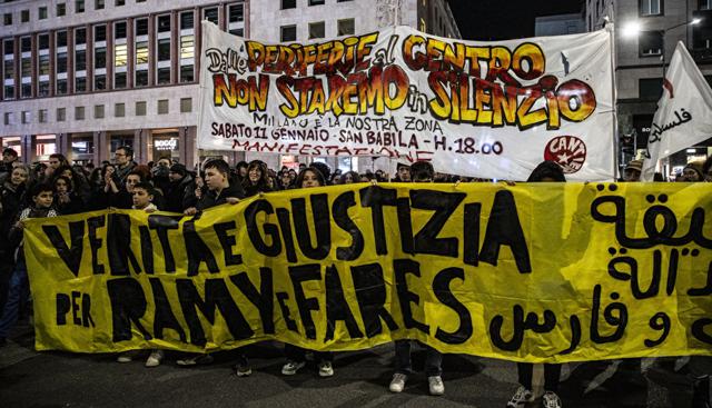 Milano, manifestazione per Ramy Elgaml