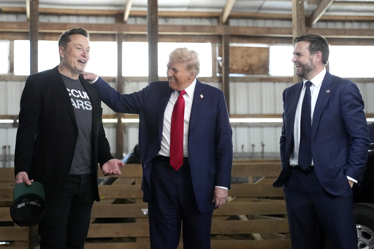 Elon Musk, Donald Trump e JD Vance