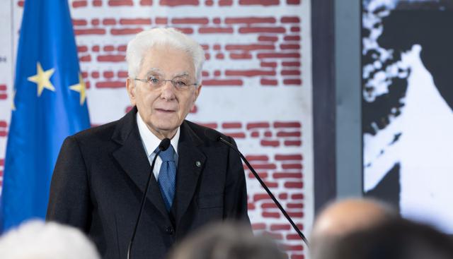 Il Presidente Sergio Mattarella durante le celebrazioni del Giorno della Memoria al Quirinale