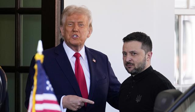 Donald Trump riceve il Presidente dell'Ucraina Volodymyr Zelensky