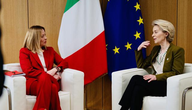 Giorgia Meloni al Consiglio Europeo