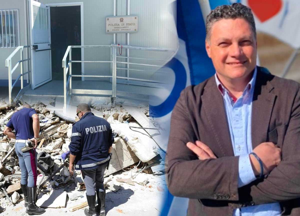 amatrice polizia nei container Maurizio Nicoli