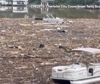 Usa, un lago intero riempito di detriti dall'uragano Helene