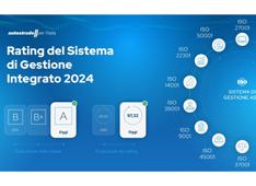 Autostrade per l'Italia: il sistema di gestione è di Classe A