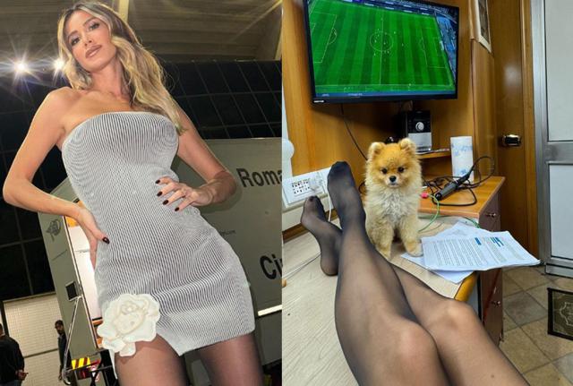 Diletta Leotta, aspettando La Talpa ecco il backstage di Roma-Inter (meglio del gol di Lautaro)