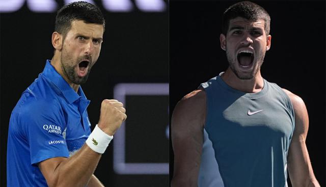 Novak Djokovic - Carlos Alcaraz (foto Lapresse)