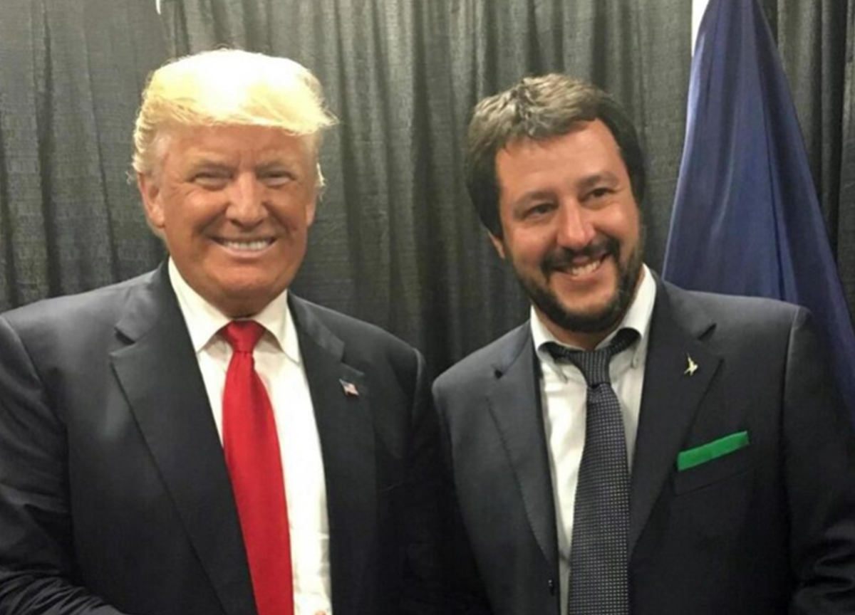 Sorpresa: gli italiani preferiscono Trump  Vince Salvini, unico leader italiano a sostenerlo