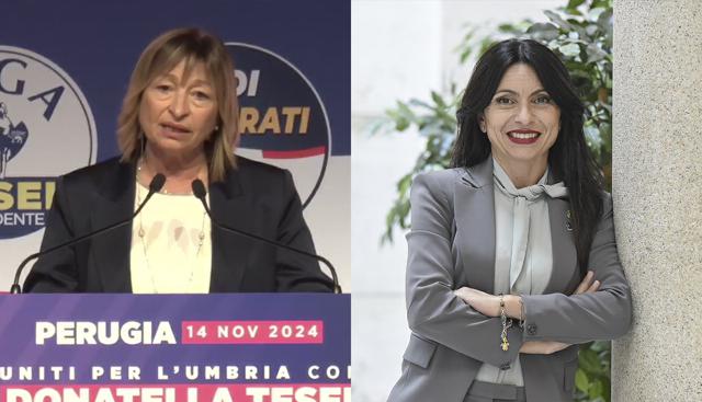 Donatella Tesei e Stefania Proietti