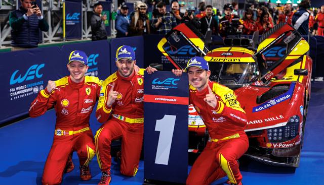 Ferrari domina la 1812 KM del Qatar con una storica tripletta nel FIA WEC 2025