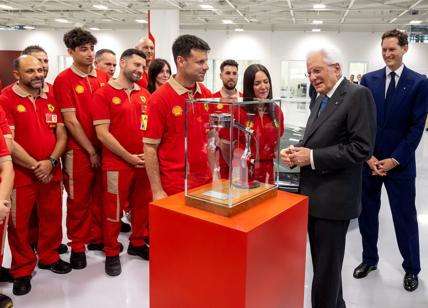 Ferrari inaugura l'e-building alla presenza del Presidente Mattarella