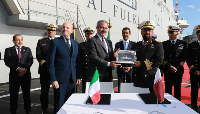 Fincantieri, consegnata l'unitÃ  anfibia LPD â€œAl Fulkâ€ al Qatar