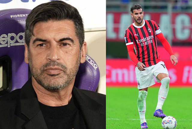 Paulo Fonseca - Theo Hernandez (foto Lapresse)