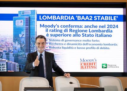 Moody's promuove la Lombardia: "Rating superiore a quello dell'Italia"
