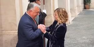 Giorgia Meloni     Victor Orban 