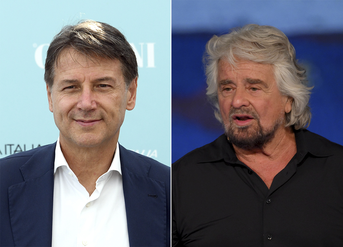 Giuseppe Conte e Beppe Grillo