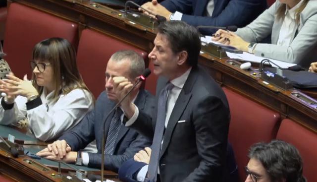 intervento Giuseppe Conte in aula  alla Camera