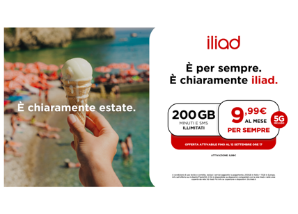 Iliad celebra l’estate con offerte mobile e fibra: FLASH 200 e il Nuovo Router Wi-Fi 7