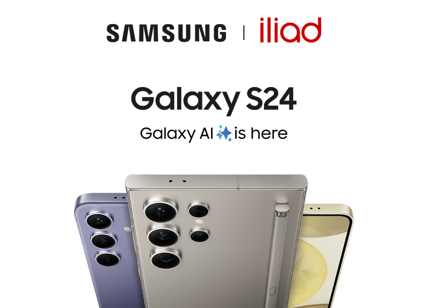 iliad annuncia l’arrivo degli smartphone Samsung sul sito web