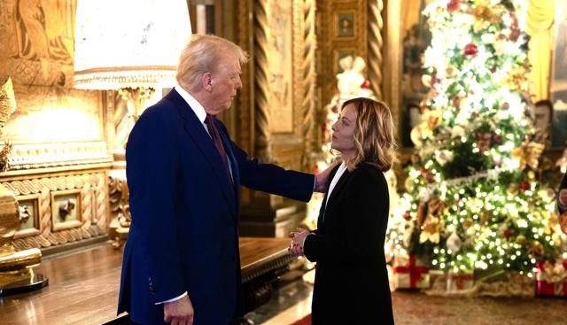 Donald Trump e Giorgia Meloni Donald Trump e Giorgia Meloni