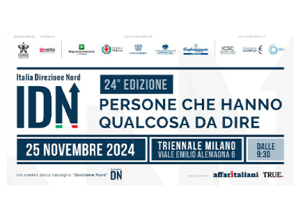 Lunedì 25 novembre torna Italia Direzione Nord. Tema della XXIV edizione: "Italia, cosa dai al mondo"?