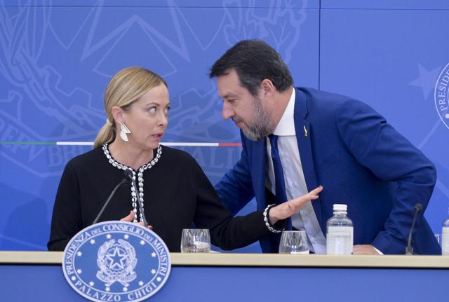 Giorgia Meloni e Matteo Salvini