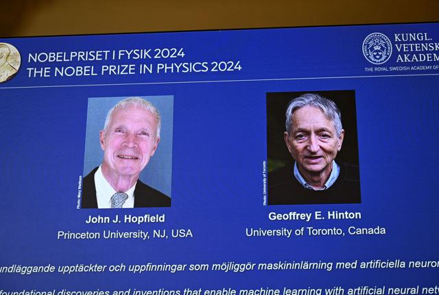 John Hopfield e Geoffrey Hinton