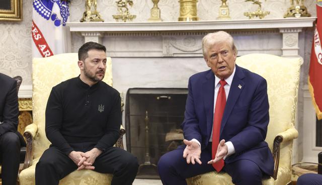 Donald Trump riceve il Presidente dell'Ucraina Volodymyr Zelensky