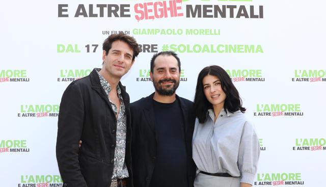 Photocall del film "L'amore e altre seghe mentali". Nella foto: Giampaolo Morelli, Giuseppe Saccà, Maria Chiara Giannetta - Ipa