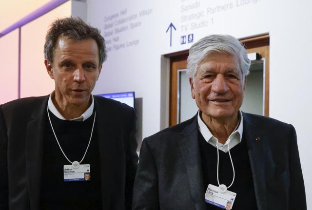 Arthur Sadoun e Maurice Lévy (foto Ipa)