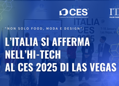 "Non solo food, moda e designâ€: lâ€™Italia si afferma nellâ€™hi-tech al CES 2025 di Las Vegas