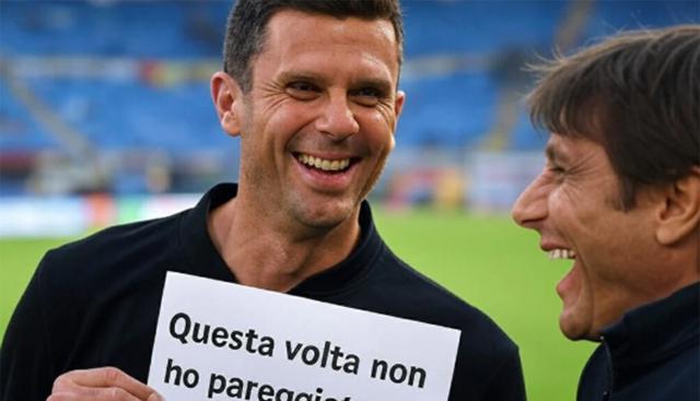 Juventus, l'ironia social: Antonio Conte manda a nanna Thiago Motta. "Chiedete scusa ad Allegri"