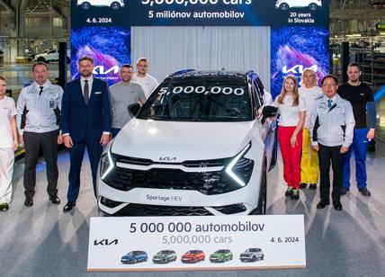 Kia Slovakia festeggia 5 milioni di veicoli prodotti