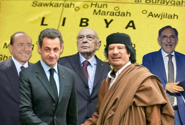  La Russa, Berlusconi, Napolitano, Gheddafi, Sarkozy