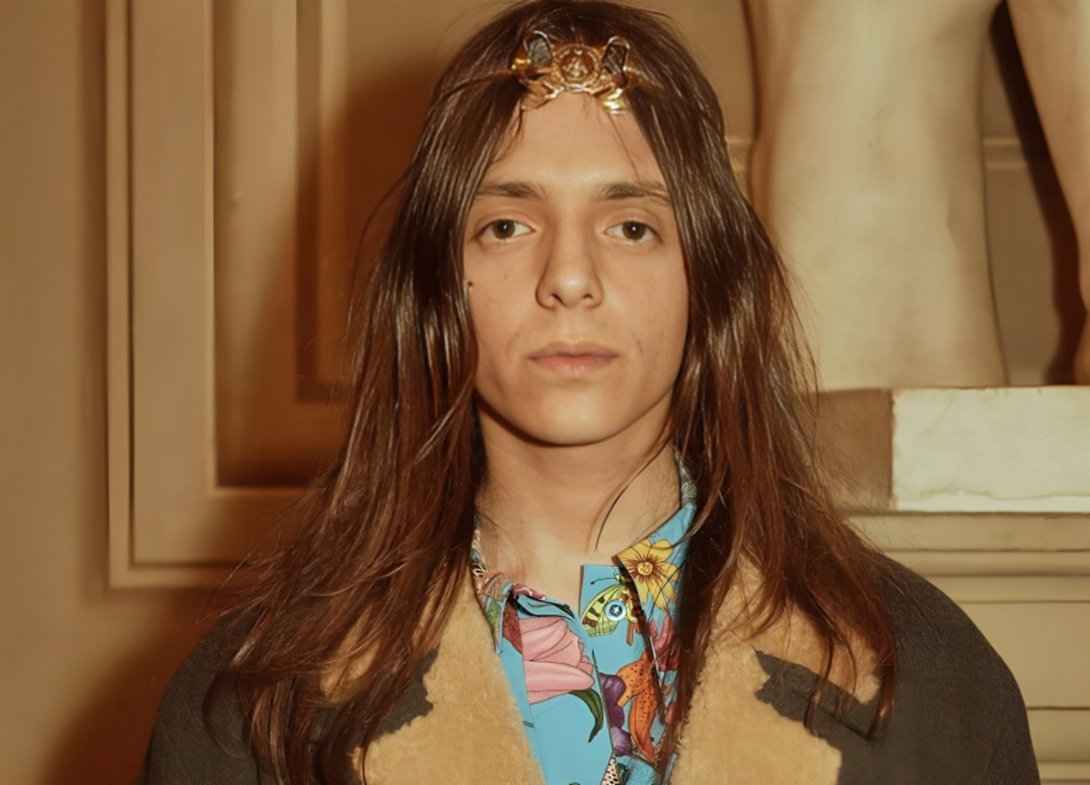 Lucio Corsi modello per Gucci 