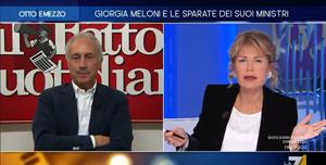 Marco Travaglio.   Lilli Gruber 