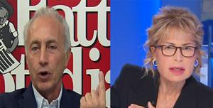 marco travaglio, lilli gruber, otto e mezzo, la7