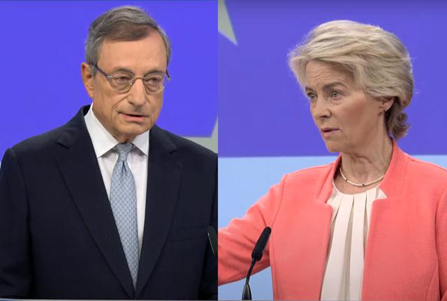 Mario Draghi  -  Ursula Von Der Leyen