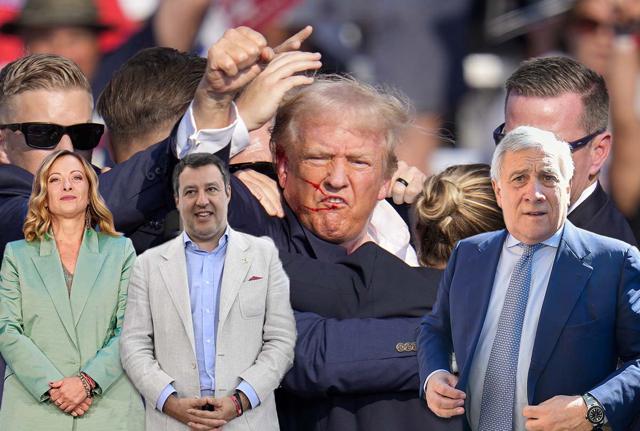 Meloni -  Salvini - Trump -  Tajani_