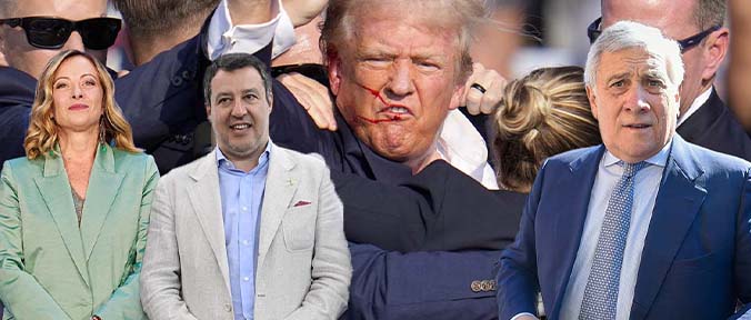 L'attentato a Trump spacca ulteriormente il governo Meloni oscilla imbarazzata nella guerra Salvini-Tajani
