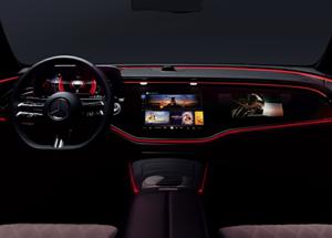 RIDEVU rivoluziona l'intrattenimento in auto: debutto al CES 2025 a bordo di Mercedes-Benz Classe E